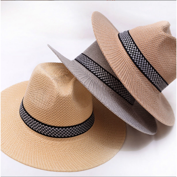 Panama Cap Factory - OEM Customized New Solid Color Sunshade Breathable Women's Wide Brim