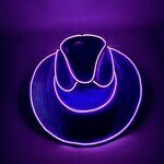 LED Flashing Neon Party Hat Factory - OEM Halloween Christmas Colorful Sequin Glitter Cowboy Cosplay