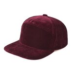 Velvet Flat Brim Cap Factory - OEM 2024 Valentine's Day Gift 5 Panel 3D Embroidered
