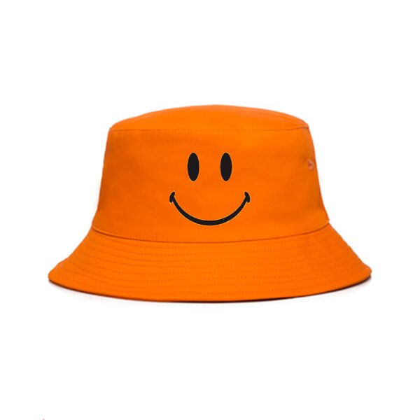 Smile Bucket Hats Factory - OEM Customized Logo Korean Style Recycled Printed 3D Embroidery