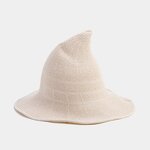 Witch Hat Factory - OEM Women's Foldable Modern Sharp Pointed Wool Felt Wide Brim Halloween