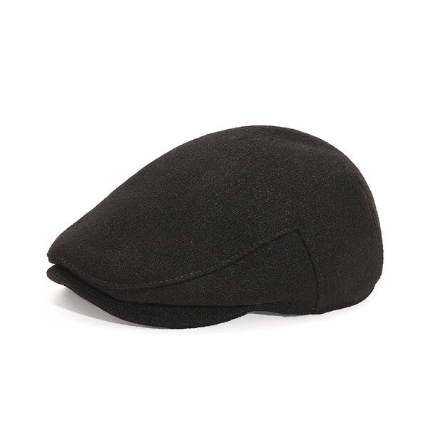 Flat Beret Hat Factory - OEM Wholesale Wool Tweed Herringbone Design