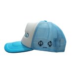 6-Panel Truck Caps Factory - OEM Hot Sale Breathable Grey Polyester Cotton Mesh