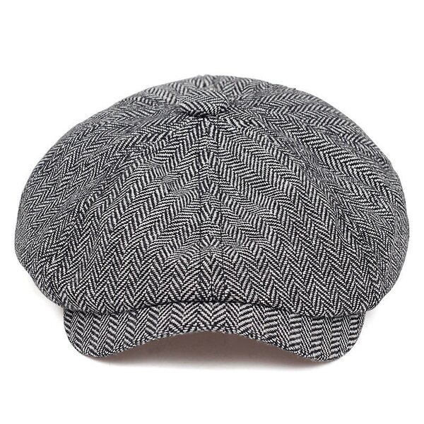 Octagonal Hat Factory - OEM Wholesale Multi-Colorblock Houndstooth Ivy Cap