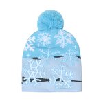 Jacquard Beanie Caps Factory - OEM New Style Hairball Embroidery 100% Cotton Warm Winter Knitted