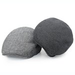 Men's Beret Factory - OEM Custom British Retro Solid Color Embroidered Cap