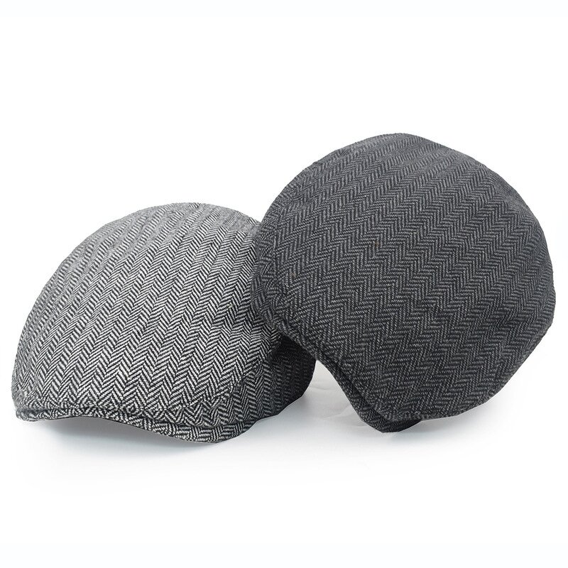 Men's Beret Factory - OEM Custom British Retro Solid Color Embroidered Cap