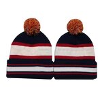 Winter Hat Factory - OEM Unisex 100% Cotton High Quality Custom Knitted Beanie 3D Embroidered Pompom