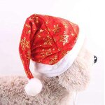 Knit Santa Hat for Pets Factory - OEM Wholesale Cute Winter Puppy Kitten New Year Headwear Christmas