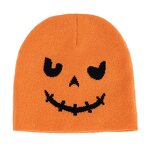 Embroidered Pumpkin Beanie Cap Factory - OEM Custom 100% Cotton Winter & Halloween Wear Headwear