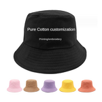 Cotton Fisherman Hat Factory - OEM Unisex Custom Logo Summer Beach Sun Visor Solid Color Bulk