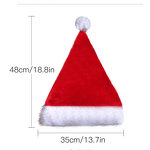Santa Hat with LED Lights Factory - OEM Creative 3D Embroidered Green and Red Plush Holiday Party