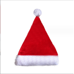 Santa Hat with LED Lights Factory - OEM Creative 3D Embroidered Green and Red Plush Holiday Party