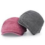 Flat Ivy Hat Factory - OEM Custom Unisex Washed Cotton Embroidered Beret