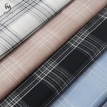 Checked Fabric Manufacturer - Wholesale TC Textured Dobby Check Shirting Fabric
