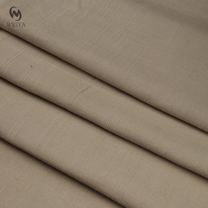 Linen Fabric Manufacturer - Natural Slub Viscose Lyocell Blend Draping Fabric