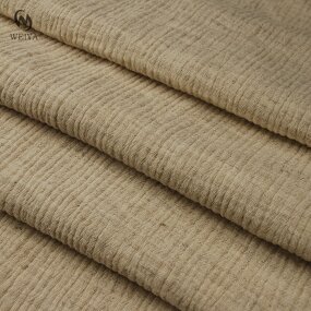 Muslin Fabric Manufacturer - Vintage Double Gauze Crinkle Cotton Linen Fabric