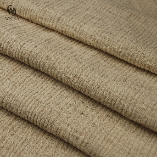 Muslin Fabric Manufacturer - Vintage Double Gauze Crinkle Cotton Linen Fabric