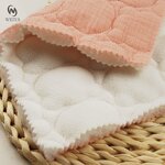 Fleece Fabric Manufacturer - Custom Sky Blue Faux Fleece Cotton Quilt Fabric