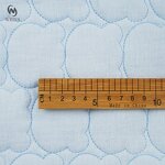 Fleece Fabric Manufacturer - Custom Sky Blue Faux Fleece Cotton Quilt Fabric