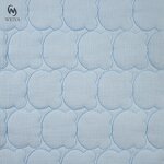Fleece Fabric Manufacturer - Custom Sky Blue Faux Fleece Cotton Quilt Fabric