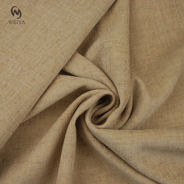 Chenille Fabric Manufacturer - Two-tone Natural Color Linen Look Chenille
