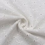 Lace Fabric Manufacturer - Custom Color Sheer Voile Thick Cotton Lace Fabric