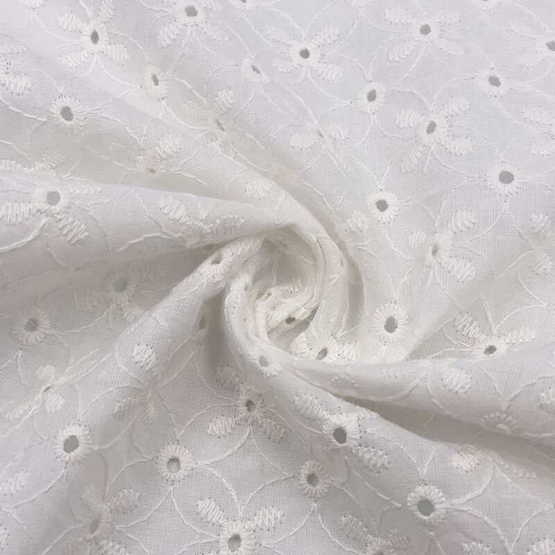 Lace Fabric Manufacturer - Custom Color Sheer Voile Thick Cotton Lace Fabric