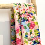Liberty Fabric Manufacturer - Fashion Poplin Voile Floral Digital Print Fabric