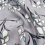 Herringbone Fabric Manufacturer - Custom Flower Printing Rayon Herringbone Fabric