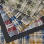 Flannel Fabric Manufacturer - Casual Brushed Herringbone Cotton Check Fabric