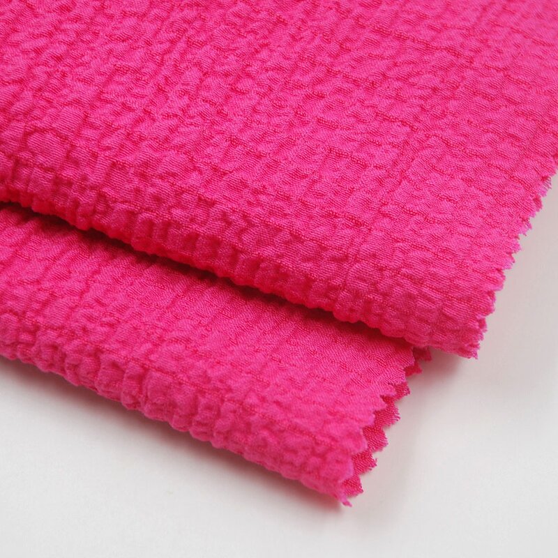 Seersucker Fabric Manufacturer - Poly Rayon Spandex Crinkle Textile Fabric
