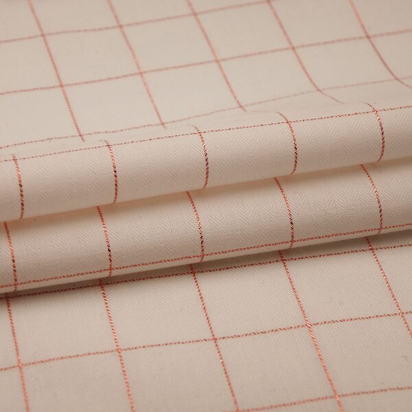 Lurex Fabric Manufacturer - Soft Check Plaid Rayon Lurex Crepe Fabric