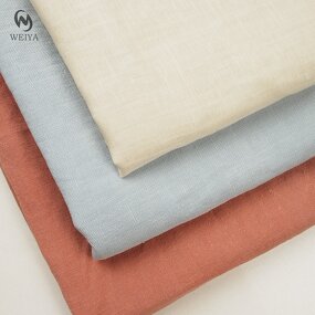 Linen Fabric Manufacturer - Low MOQ 150-220g Plain Dyed Lyocell Blend Fabric