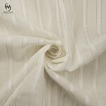 Leno Fabric Manufacturer - Custom 100% Cotton Lurex Striped Leno Fabric