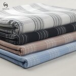 Checked Fabric Manufacturer - Wholesale TC Textured Dobby Check Shirting Fabric