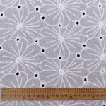 Lace Fabric Manufacturer - Custom Color Sheer Voile Thick Cotton Lace Fabric