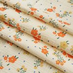 Printed Fabric Manufacturer - Wholesale Baby Cloth Floral Cotton Muslin Fabric
