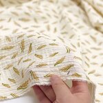 Muslin Fabric Manufacturer - Europe Custom Organic Cotton Crinkle 2 Layer Fabric
