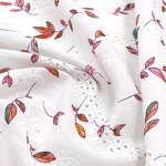 Lace Fabric Manufacturer - High Quality Hollow Out Floral Cotton Voile Fabric