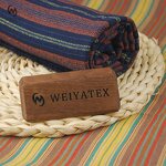 Jacquard Fabric Manufacturer - Custom Dobby Jacquard Orange Stripes Cotton Fabric