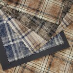 Flannel Fabric Manufacturer - Vintage Pigment Print Cotton Plaid Flannel