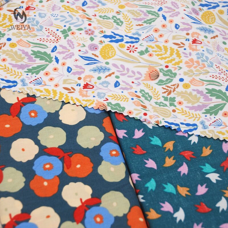 Poplin Fabric Manufacturer - Factory Custom Small Flower Cotton Poplin Fabric