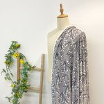 Herringbone Fabric Manufacturer - Custom Flower Printing Rayon Herringbone Fabric