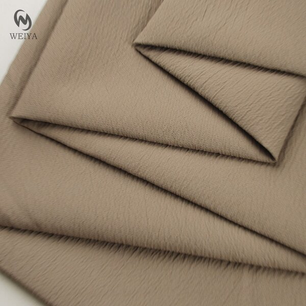 Crepe Fabric Manufacturer - Woven Cotton Touch Polyester Stripe Fabric