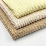 Waffle Fabric Manufacturer - 240gsm 100% Organic Cotton Blanket Woven Fabric