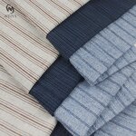 Shirt Fabric Manufacturer - Men's 100% Cotton Yarn Dyed Stripe Shirt Fabric