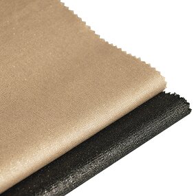 Metallic Fabric Manufacturer - Custom Glitter Gold Foil Print Viscose Linen