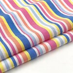 Lurex Fabric Manufacturer - Pretty Rainbow Stripe 95/5 Cotton Lurex Fabric