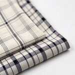 Linen Fabric Manufacturer - Black White Yarn Dyed Linen Look Slub Fabric